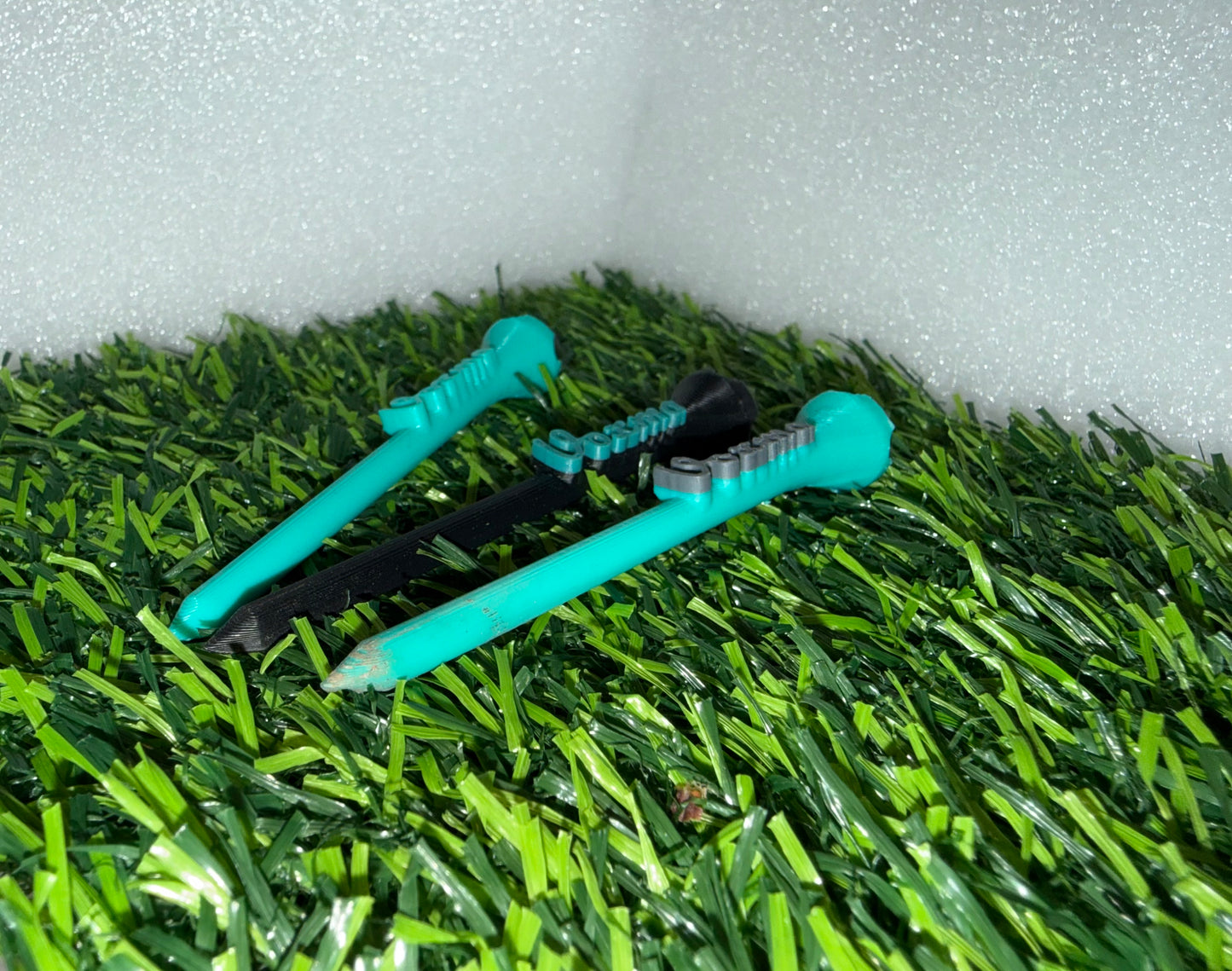 Raised Text Personalized Golf Tee, 3.25” Custom Two Color