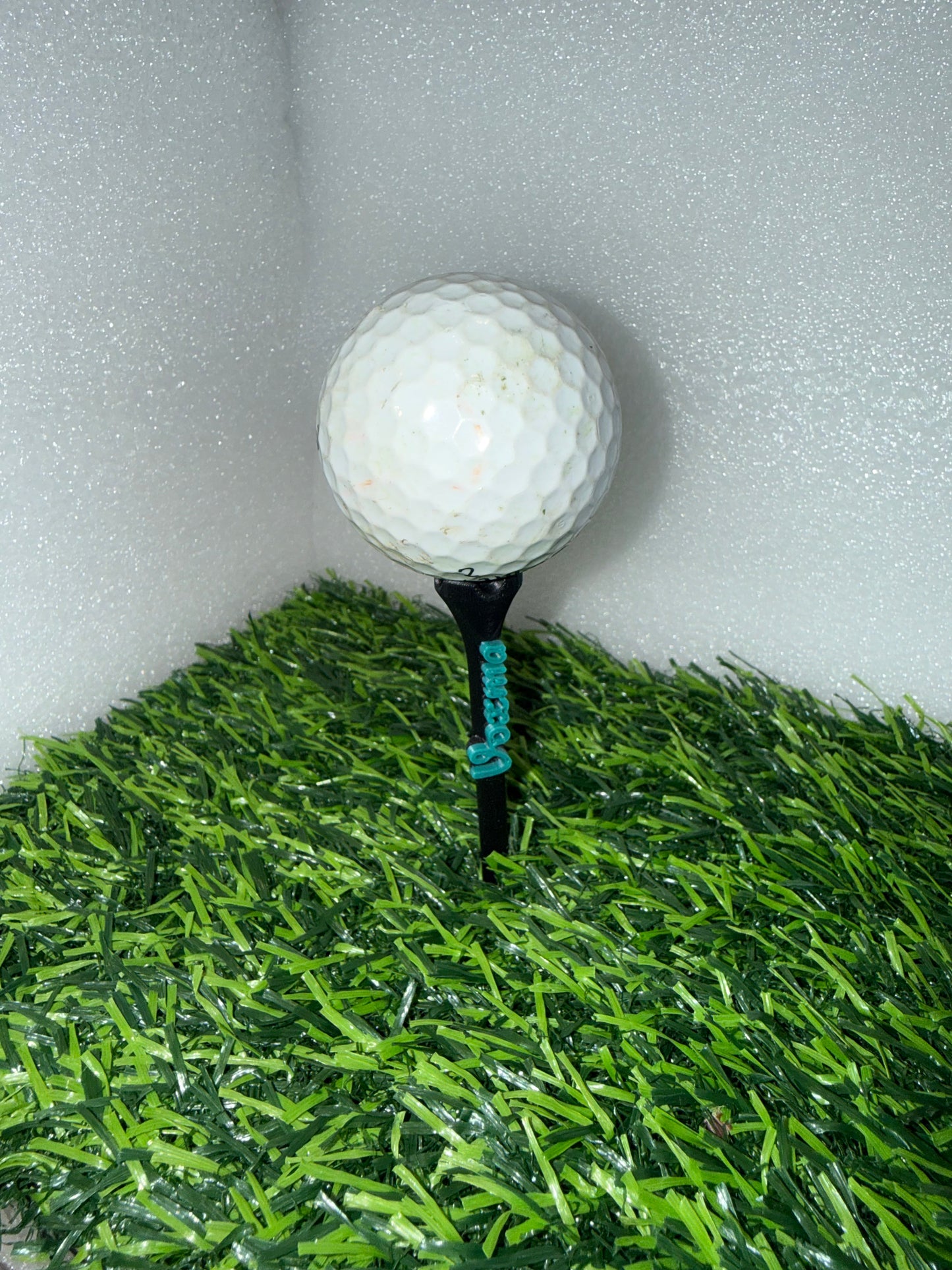 Raised Text Personalized Golf Tee, 3.25” Custom Two Color